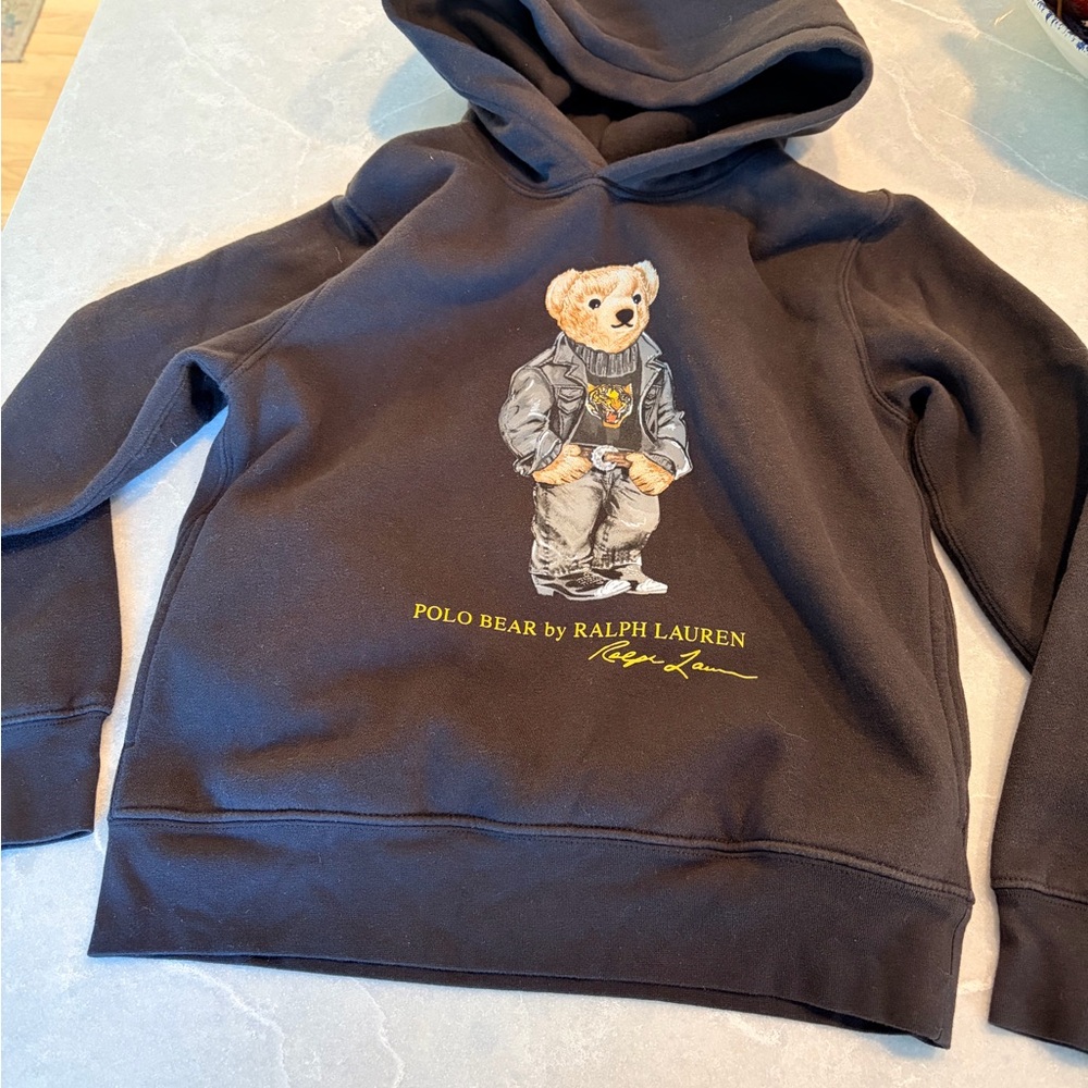 Polo by Ralph Lauren Kids Black Hoodie Lunar New Year Bear